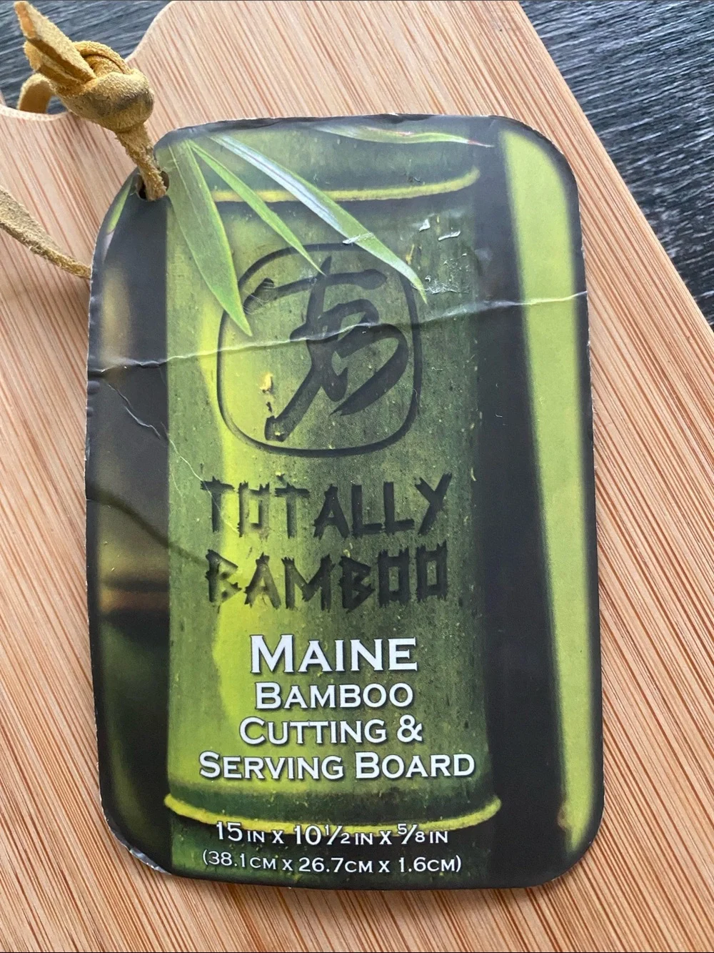 Totally Bamboo Maine Shaped Bamboo Cutting & Serving Board - Natural